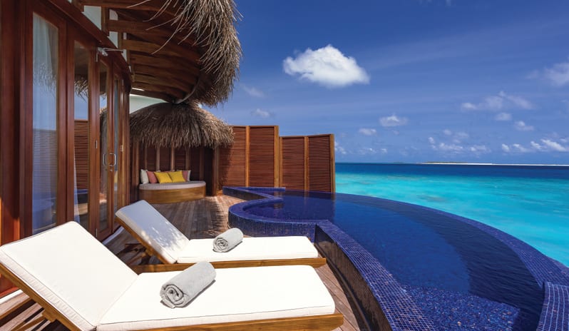 OBLU SELECT at Sangeli-Honeymoon Water Suites with Pool View from Deck and Pool_16914